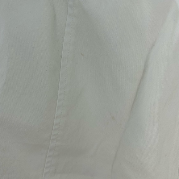 Kate Hill Petite Skort Women's 14P (Waist 32in) Ivory, Cotton Twill Front Snaps - Picture 8 of 12